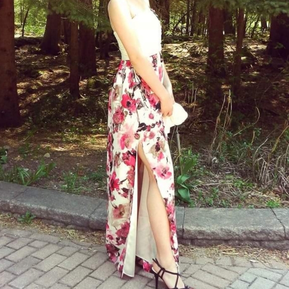 Pink Floral Maxi Summer Dress - Picture 3 of 3